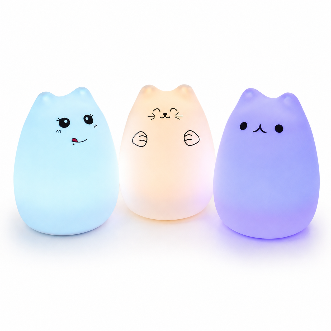 Silicone Touch Sensor LED Night Light For Children Baby Kids
